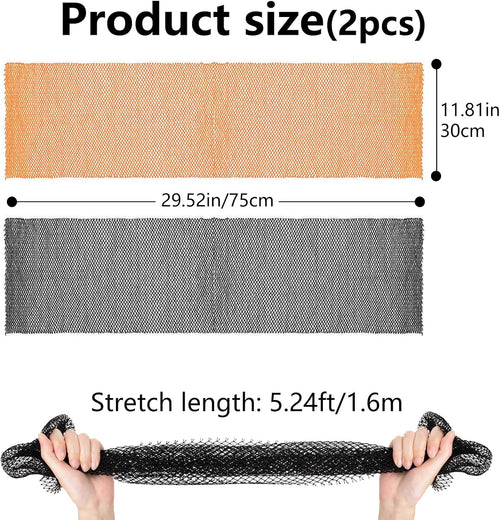 2 Pcs African Net Sponge, Real Exfoliating Net Sponge for a Deep Clean, Body Wash Cloth Back Scrubbing Skin Smoother African Wash Net for Men and Women 30 X 75Cm